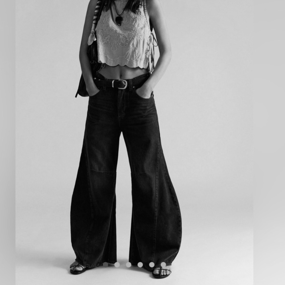 Free People We The Free Eden High Slouchy Flare Wide Leg Jeans - Picture 11 of 11